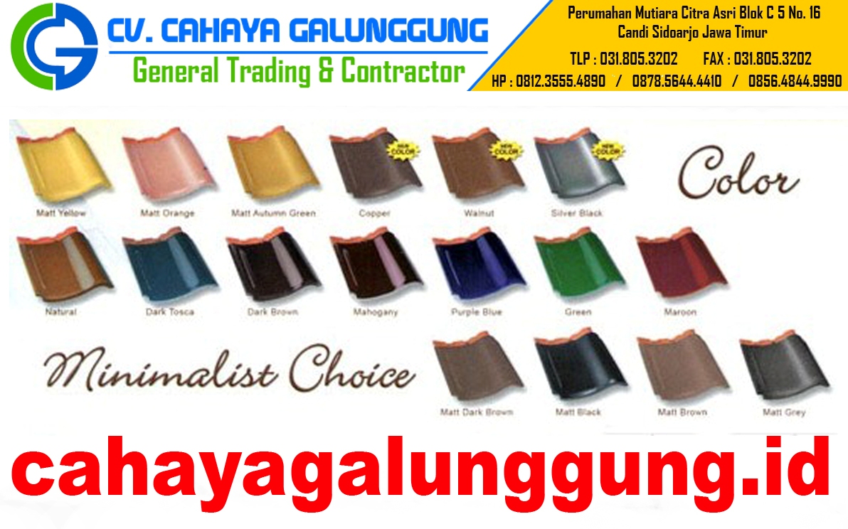  Genteng  Keramik  M Class CV CAHAYA GALUNGGUNG