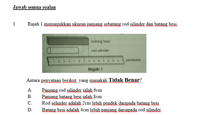 Koleksi Soalan Sains Darjah 4 - Persoalan t