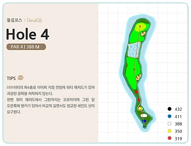 세일cc 들길 코스 4번 홀