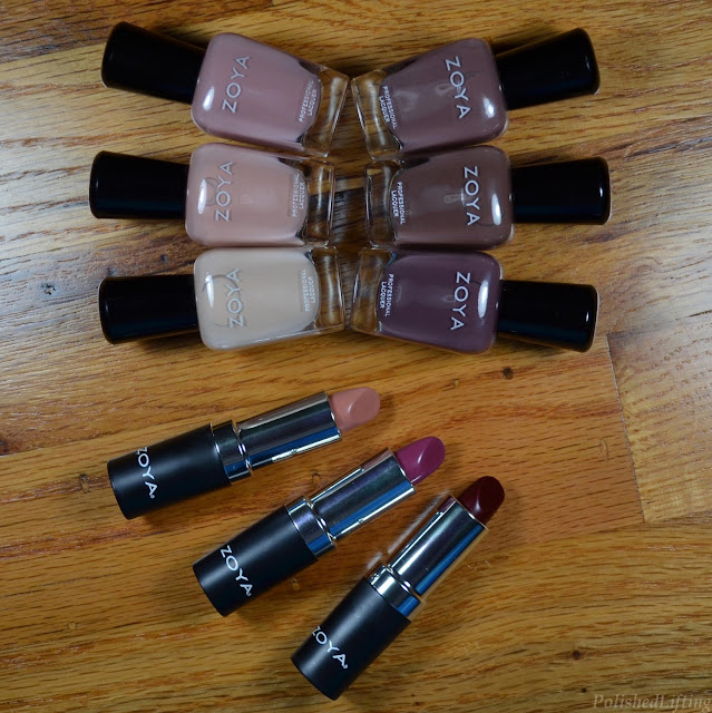 nail polish bottles lipstick