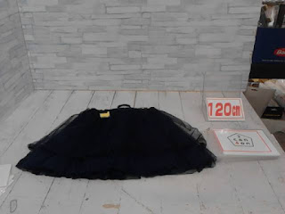中古品　子供服　１２０㎝　3can4one 　ブラック　スカート　２９８円