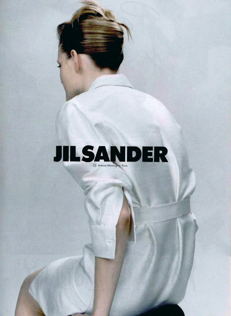 Guinevere van Seenus for Jil Sander's Spring/Summer 1996 catalogue and ad campaigns. Bleached eyebrows, minimal makeup, quintessentially 90's fashion photography. Creative team: Craig Mcdean, Eugene Souleiman, Pat McGrath, Marc Ascoli