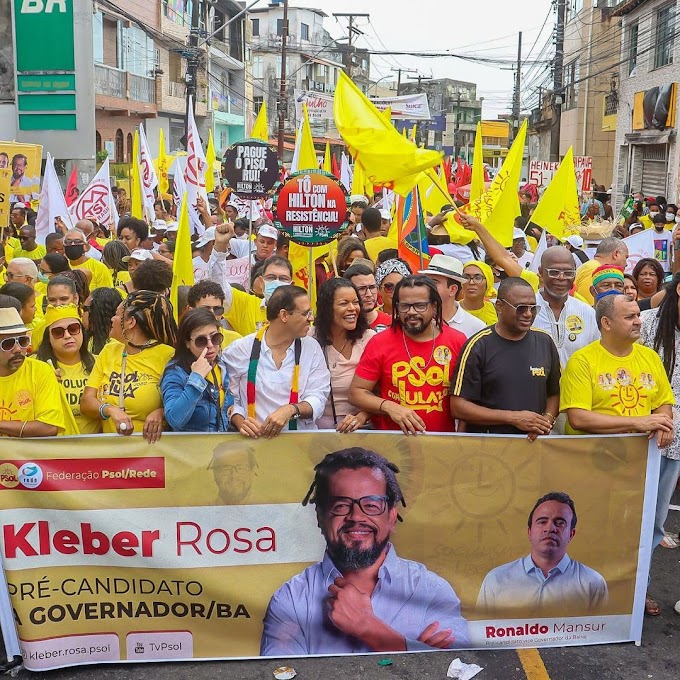 FEDERAÇÃO PSOL/REDE-BA LANÇAM PRÉ-CANDIDATURA DE KLEBER ROSA AO GOVERNO DA ESTADO