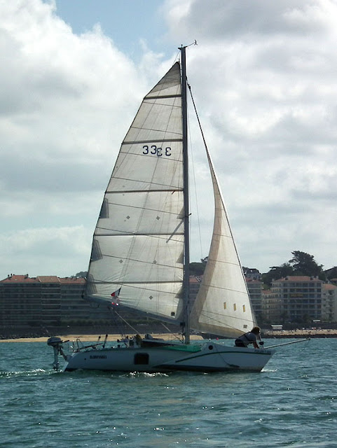 Sailing off Saint Jean de Luz. Pyrenees-Atlantiques. France. Photographed by Susan Walter. Tour the Loire Valley with a classic car and a private guide.