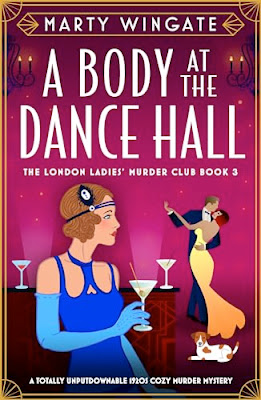 book cover of historical cozy mystery A Body at the Dance Hall by Marty Wingate