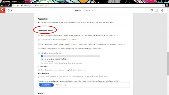 Screenshot 1 - How To Prevent Your Pictures From Getting Downloaded on Google Plus