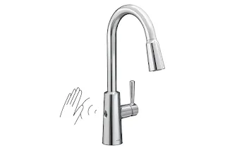 Moen Riley Single Handle High Arc Pull-Down Kitchen Faucet