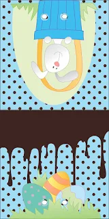 Bunny with Chocolate: Free Printable Candy Bar Labels. Free Printable for Lollipops.