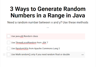  Many times you lot ask to generate random numbers 3 ways to exercise random numbers inwards a attain inwards Java