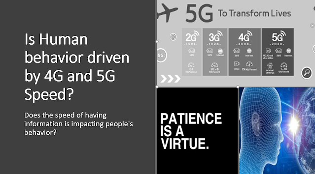 Is Human behavior driven by 4G and 5G Speed?