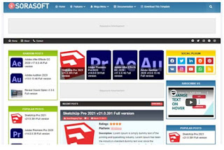 Sorasoft Blogger Template Free Download