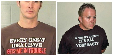 Gambar  Bila Penjenayah Pakai Baju Dengan Wording Yang 
