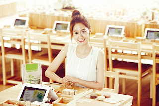 SNSD YoonA Innisfree Organic Green Cafe Wallpaper HD 11