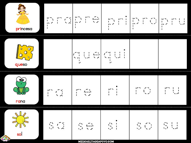 silabario para imprimir a color pdf