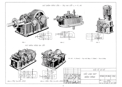 Tập bản vẽ chi tiết máy, Vẽ kỹ thuật cơ khí, vẽ kỹ thuật, bài tập vẽ kỹ thuật, tài liệu vẽ kỹ thuật, giáo trình vẽ kỹ thuật