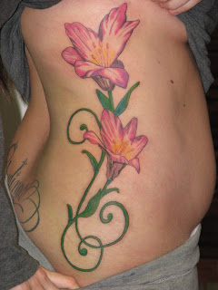 Frangipani Flower Tattoo Designs