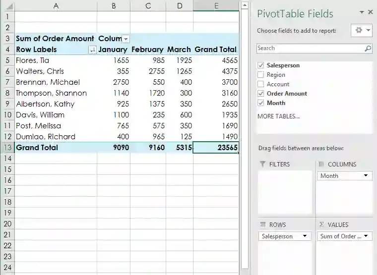 أساسيات الجداول المحورية | اكسيل 2016 Microsoft Excel