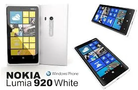 nokia white lumia phone