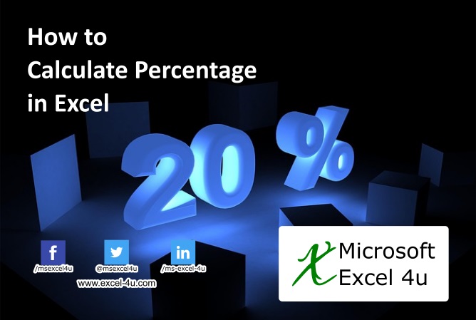 How To Calculate Percentage In Excel