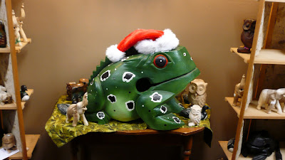 A holiday-celibrating croaking frog thingy...