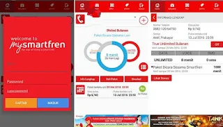 Memaketkan pulsa Smartfren melalui aplikasi