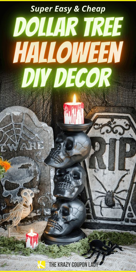 12 Dollar Tree DIY Halloween Decorations to Scream About