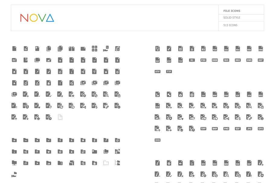 Download 4000 Material Design Icons - NOVA Compatible with Cameo Silhouette Studio, Cricut and other cutting machines for any crafting projects.