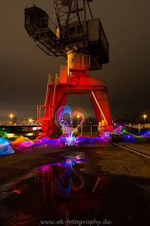 Lightpainting Lightart Lichtkunst Hafen Hamm