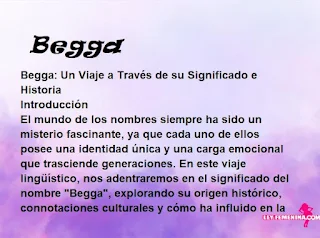 significado del nombre Begga