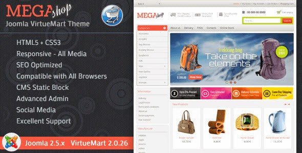 Mega Shop - VirtueMart Responsive Theme