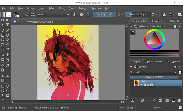 Install Krita di Ubuntu dan Lainya. Aplikasi Digital Painting Profesional Open Source