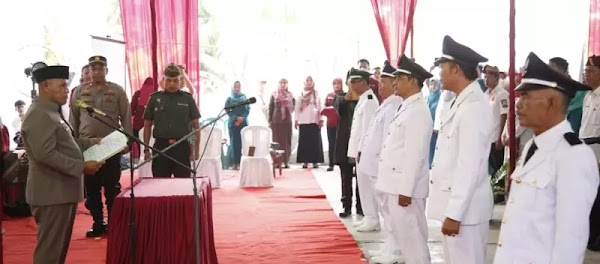 Lima Kepala Desa Terpilih di Kecamatan Penengahan Resmi Dilantik