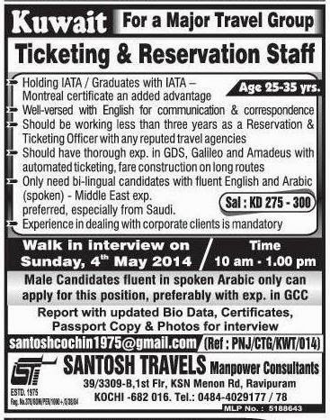 Kuwait Travel Group Job Vacancies