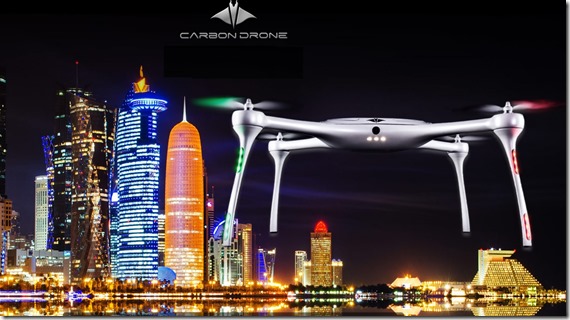 Carbon Drone al motor show del qatar