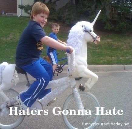 Haters Gonna Hate Funny Girl Bike
