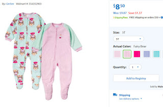 http://www.walmart.com/ip/Gerber-Toddler-Girl-Blanket-Sleeper-2-Piece-Set/46196445