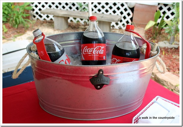 galvanized beverage holder