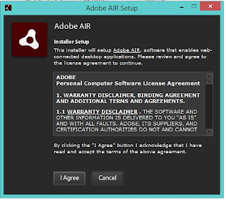 Download and install adobe air