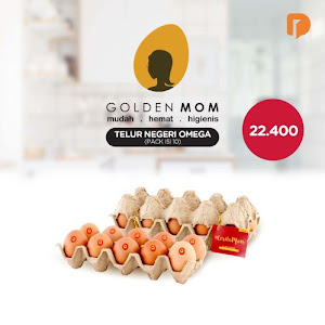 Golden Mom Telur Ayam Negeri Omega Isi 10 Butir
