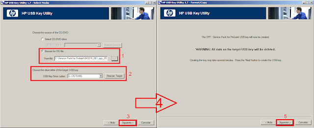 HP USB key seleccionar ISO SPP