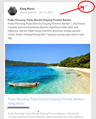 Menghapus Postingan di Google Plus