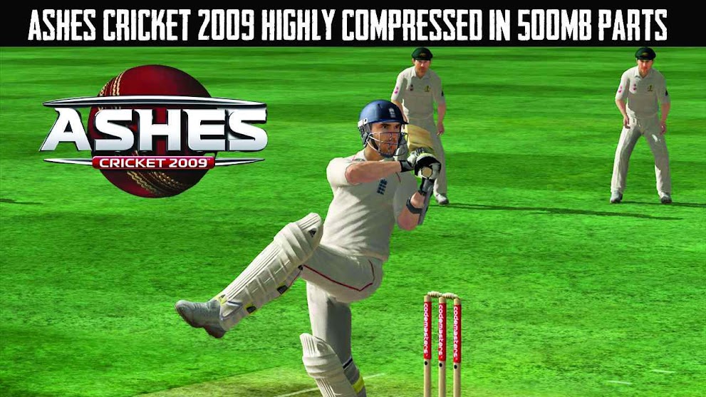 Download Ashes Cricket 2009 Full Version Highly Compressed in 500MB Parts