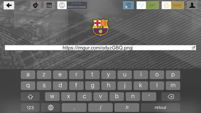 كيفية إضافة شعار برشلونة في لعبة دريم ليج 2023