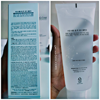 lagom cellup gel to water cleanser ingredients