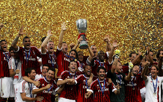 AC Milan 2012 Italy Cup Winner Celebrate the Victory HD Wallpaper