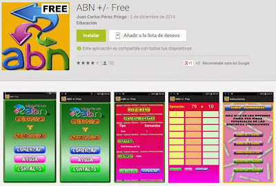 App ABN para la suma y la resta.