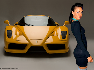 celebrity actress honey exotic cars hot ass booty butt Ferrari enzo  megan fox wallpaper