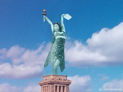 photoshop patung liberty