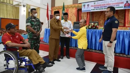 Lantik Kepengurusan NPC, Wabup Padang Pariaman Harapkan Kejayaan Atlet Disabilitas