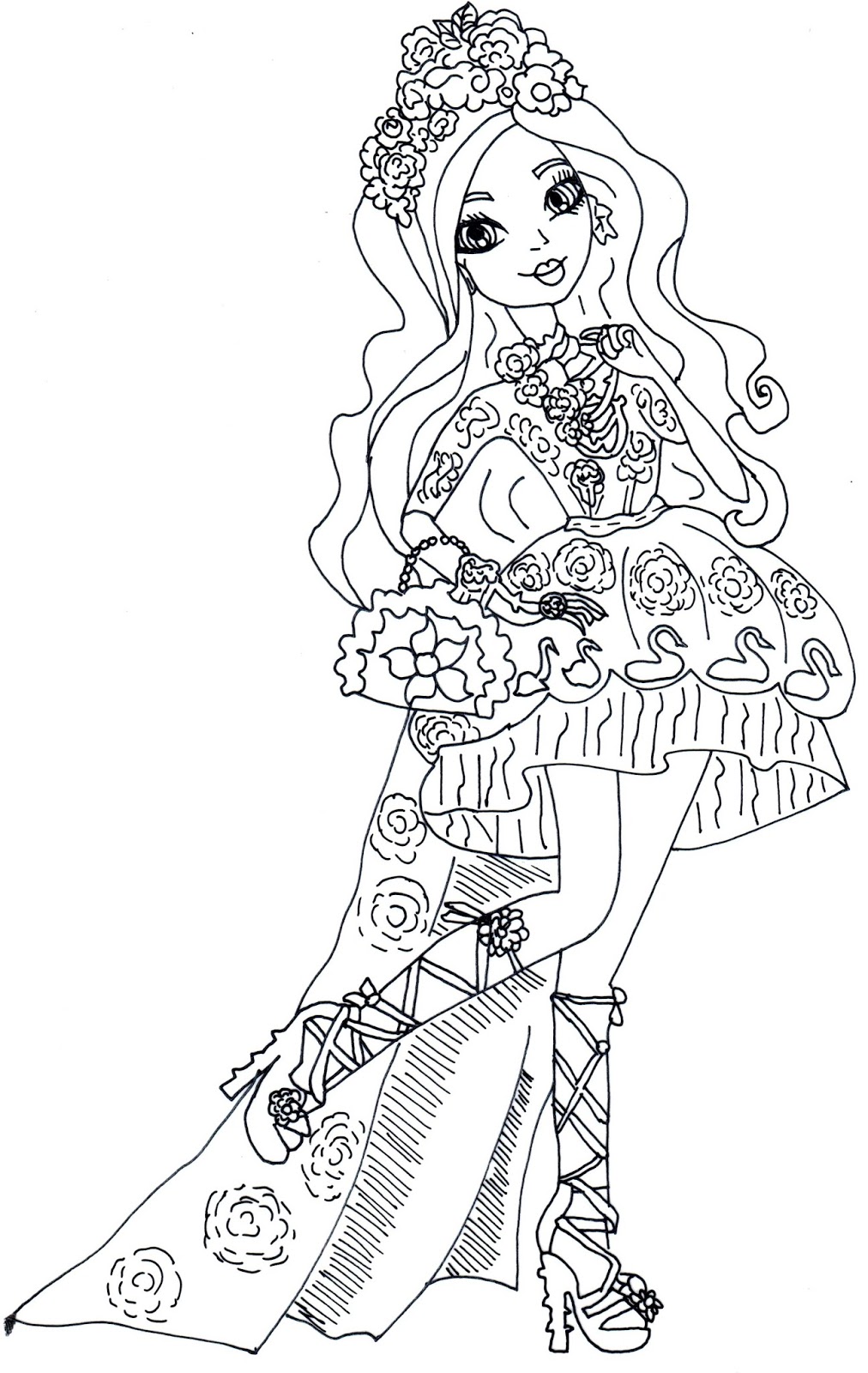 Ever After High Coloring Pages Sketch Coloring Page